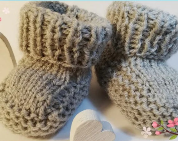 Anleitung Stricken Babysocken 0-3 Monate (PDF, Download)